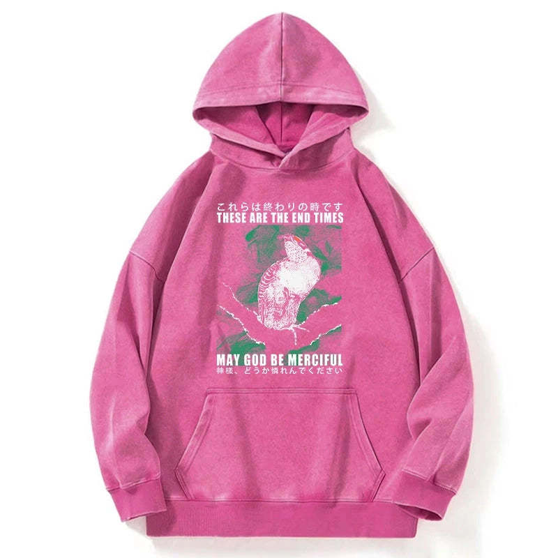 Tokyo-Tiger These Are The End Bird Washed Hoodie