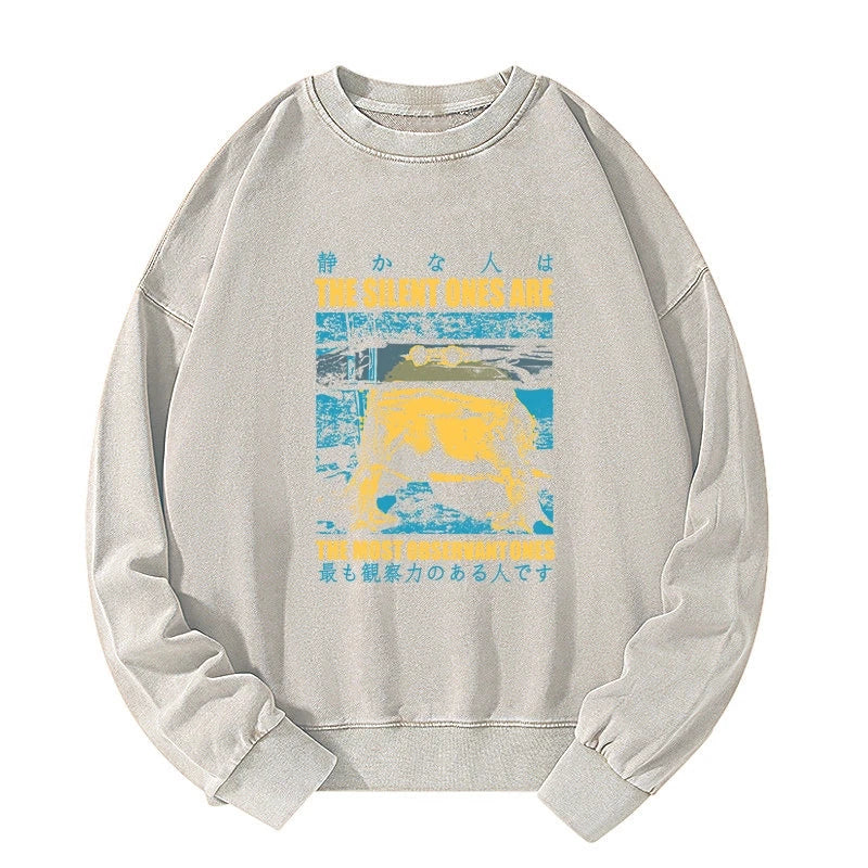Tokyo-Tiger Silent Frog Japanese Washed Sweatshirt