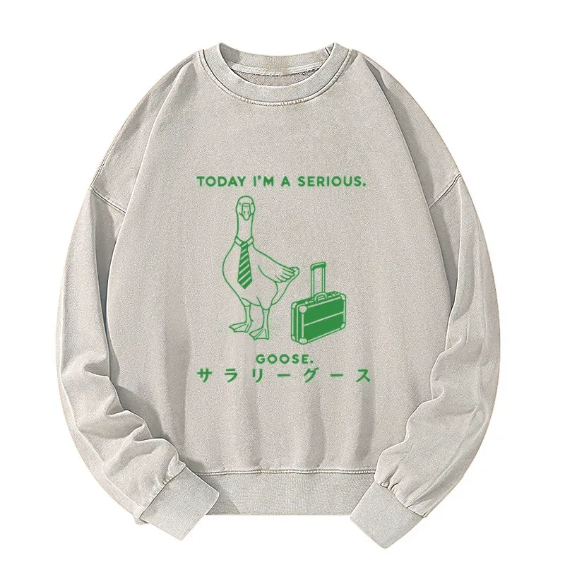 Tokyo-Tiger Hard Working Goose Washed Sweatshirt