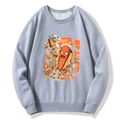 Tokyo-Tiger Great Hot Dog Kaiju Japanese Sweatshirt