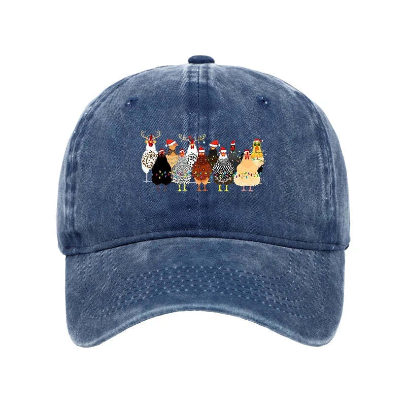 Tokyo-Tiger A Flock Of Christmas Chickens Washed Cap-tokyo-tiger