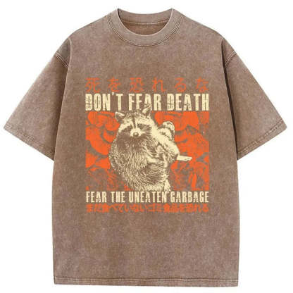 Tokyo-Tiger Timid Raccoon Japanese Washed T-Shirt