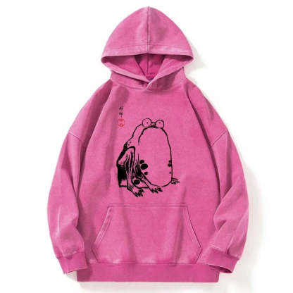 Tokyo-Tiger Grumpy Frog Matsumoto Hoji Washed Hoodie