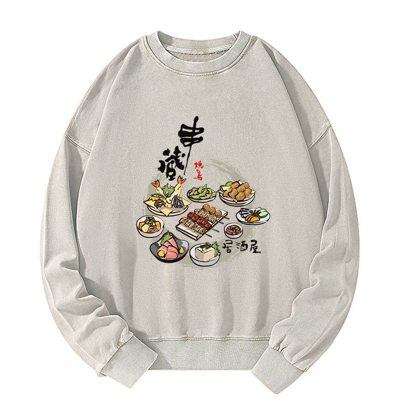 Tokyo-Tiger Lzakaya Japan Washed Sweatshirt Sale