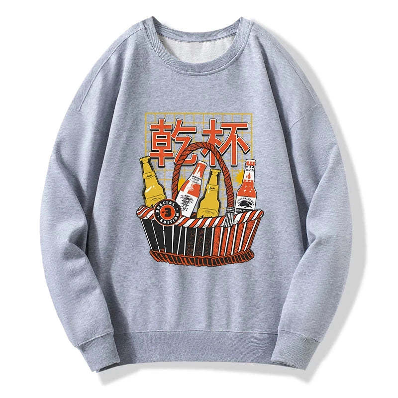 Tokyo-Tiger Have A Beer Together Sweatshirt