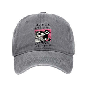 Image of Tokyo-Tiger Live Fast Eat Trash Washed Cap