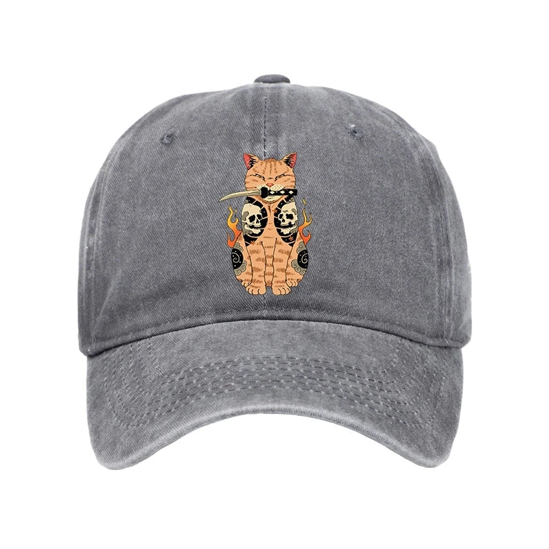 ☆HUMAN N CAT☆ Pound 3 Peach Washed Ball Cap Brown FFOUND3 CAT HUMAN LOVE BALL CAP / YELLOW/BROWN - Human & Cat | 60