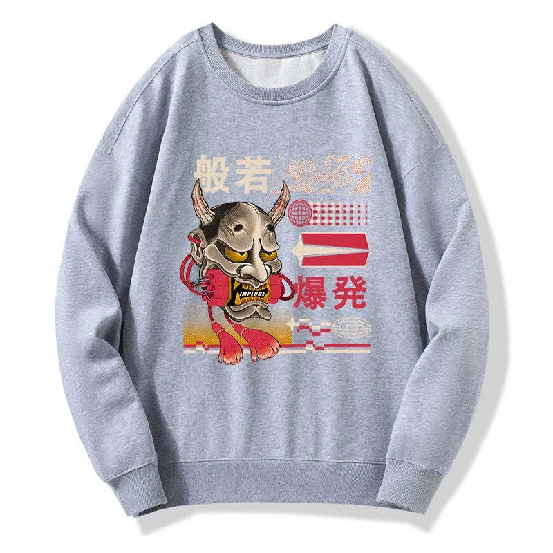 Tokyo-Tiger Hannya Mask Japanese Sweatshirt