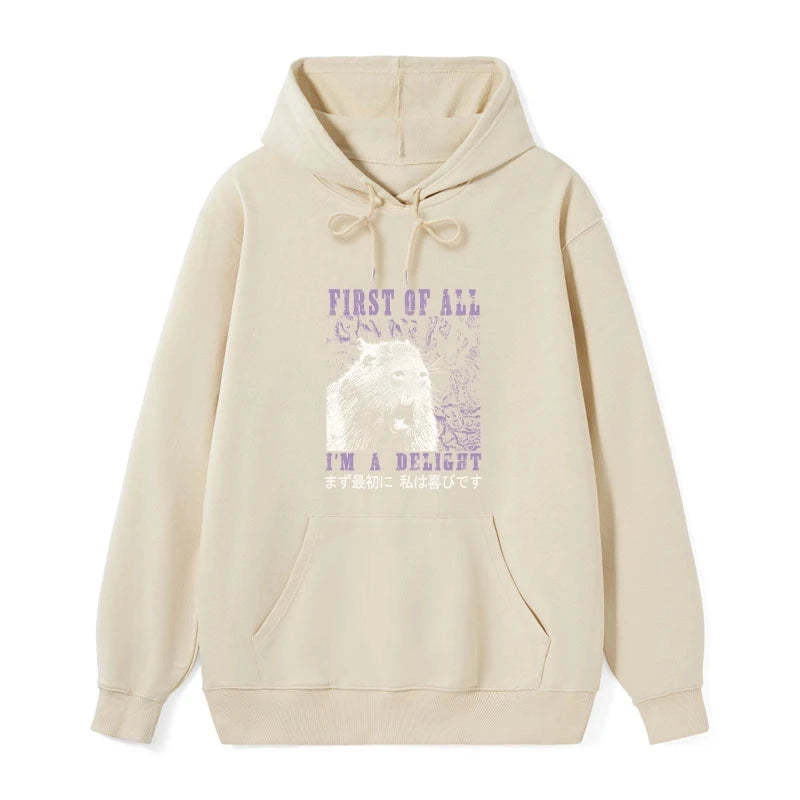 Tokyo-Tiger First Of All I'm A Delight Classic Hoodie