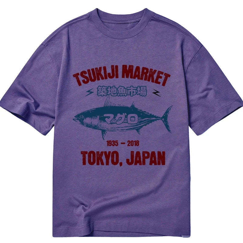 Tokyo-Tiger Japanese Tsukiji Fish Market Classic T-Shirt
