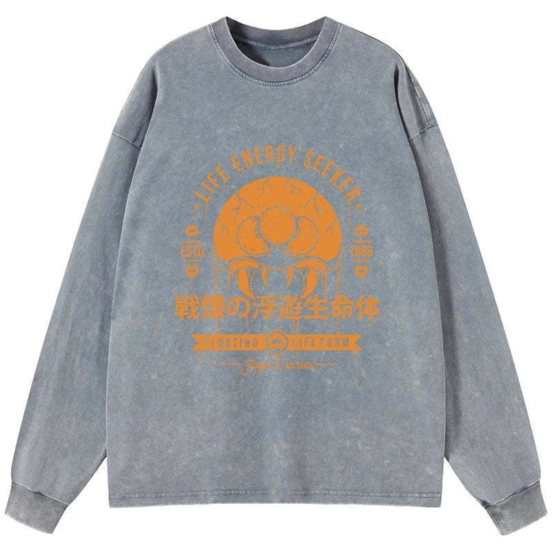 Tokyo-Tiger The Dangerous Larva Washed Long Sleeve T-Shirt