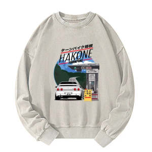 Image of Tokyo-Tiger Hakone Nissan Skyline R32 JDM Washed Sweatshirt