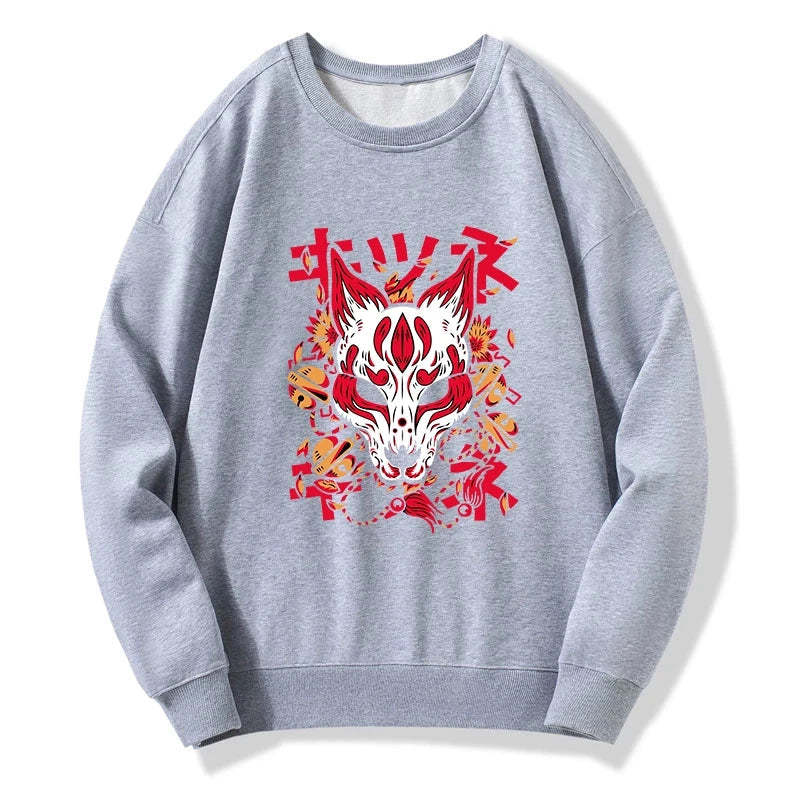 Tokyo-Tiger Japanese Kitsune Mask Sweatshirt