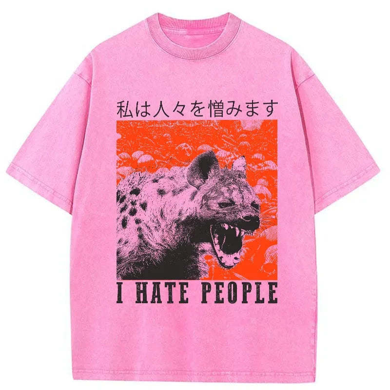 Tokyo-Tiger A Hyena That Hates Humans Washed T-Shirt