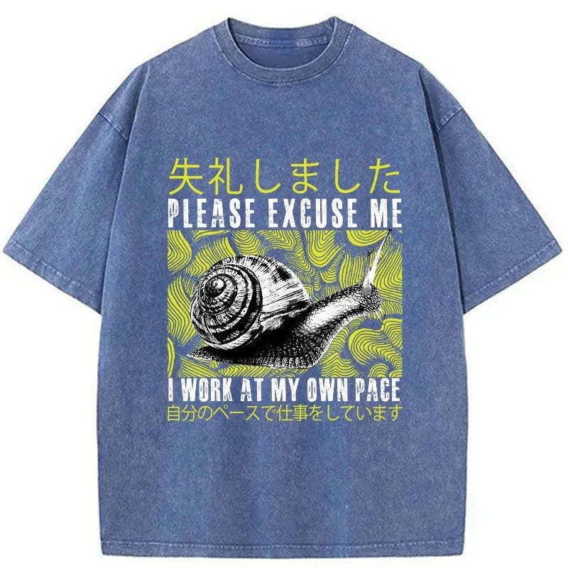 Tokyo-Tiger Snails That Work According To Their Own Rules Washed T-Shirt