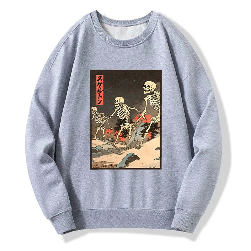 Tokyo-Tiger Japanese Rising Skeletons Sweatshirt