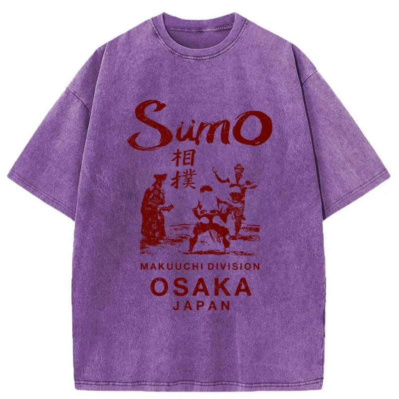 Tokyo-Tiger Sumo Wrestling Osaka Japan Washed T-Shirt Sale