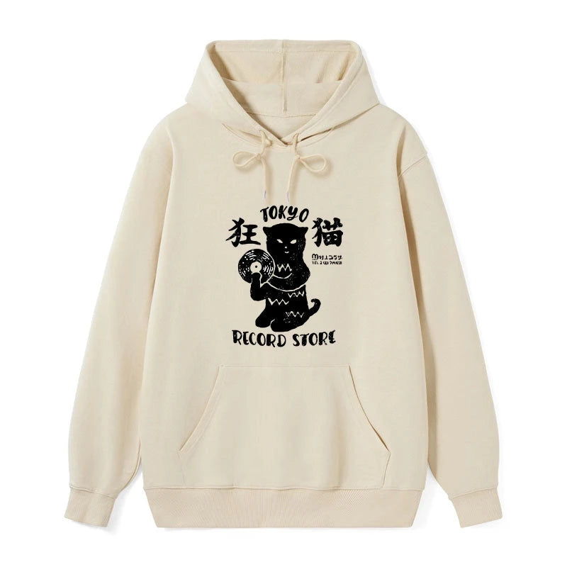 Tokyo-Tiger Tokyo Record Store Cat CD Classic Hoodie