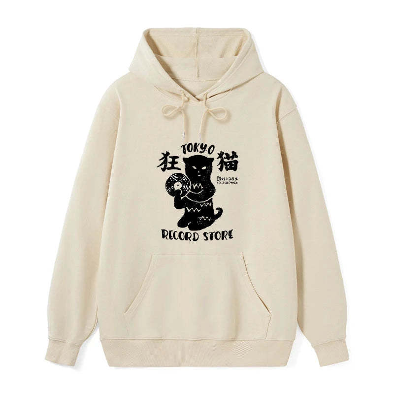 Tokyo-Tiger Tokyo Record Store Cat CD Classic Hoodie