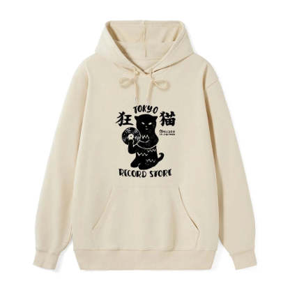 Tokyo-Tiger Tokyo Record Store Cat CD Classic Hoodie