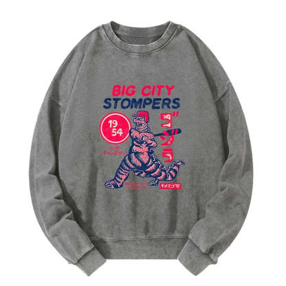 Tokyo-Tiger Big City Stompers Washed Sweatshirt