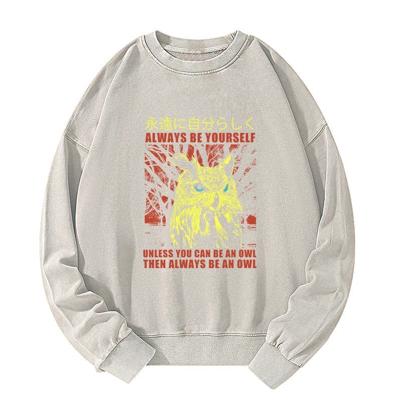 Tokyo-Tiger Always Be Yourself Japanese Washed Sweatshirt