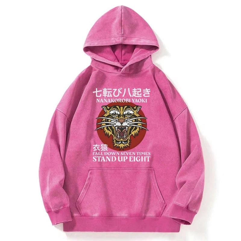 Tokyo-Tiger Retro Tiger Washed Hoodie