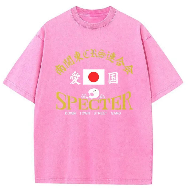 Tokyo-Tiger Specter Down Town Street Gang Washed T-Shirt