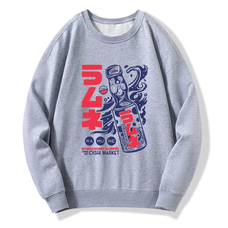 Tokyo-Tiger Ramune Print Japanese Sweatshirt