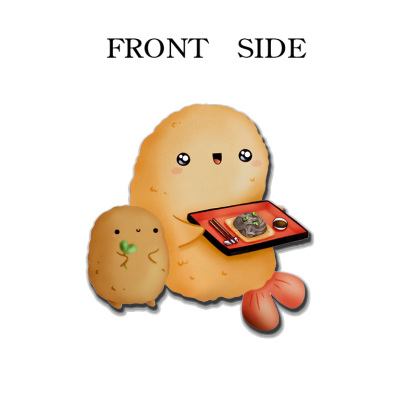 Tokyo-Tiger Cute Shrimp Tempura Fridge Magnet