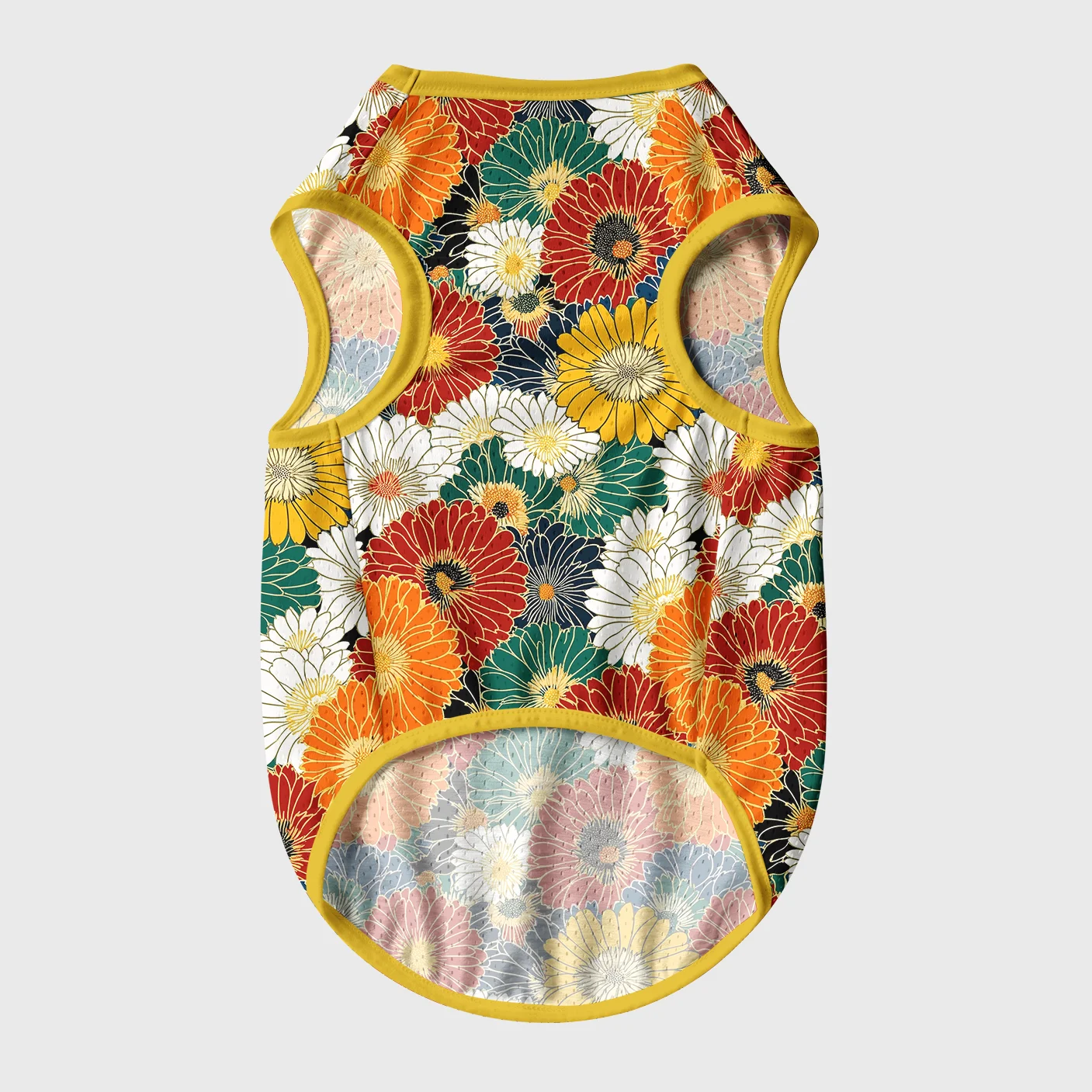 Tokyo-Tiger Colorful Chrysanthemums Pet Jersey