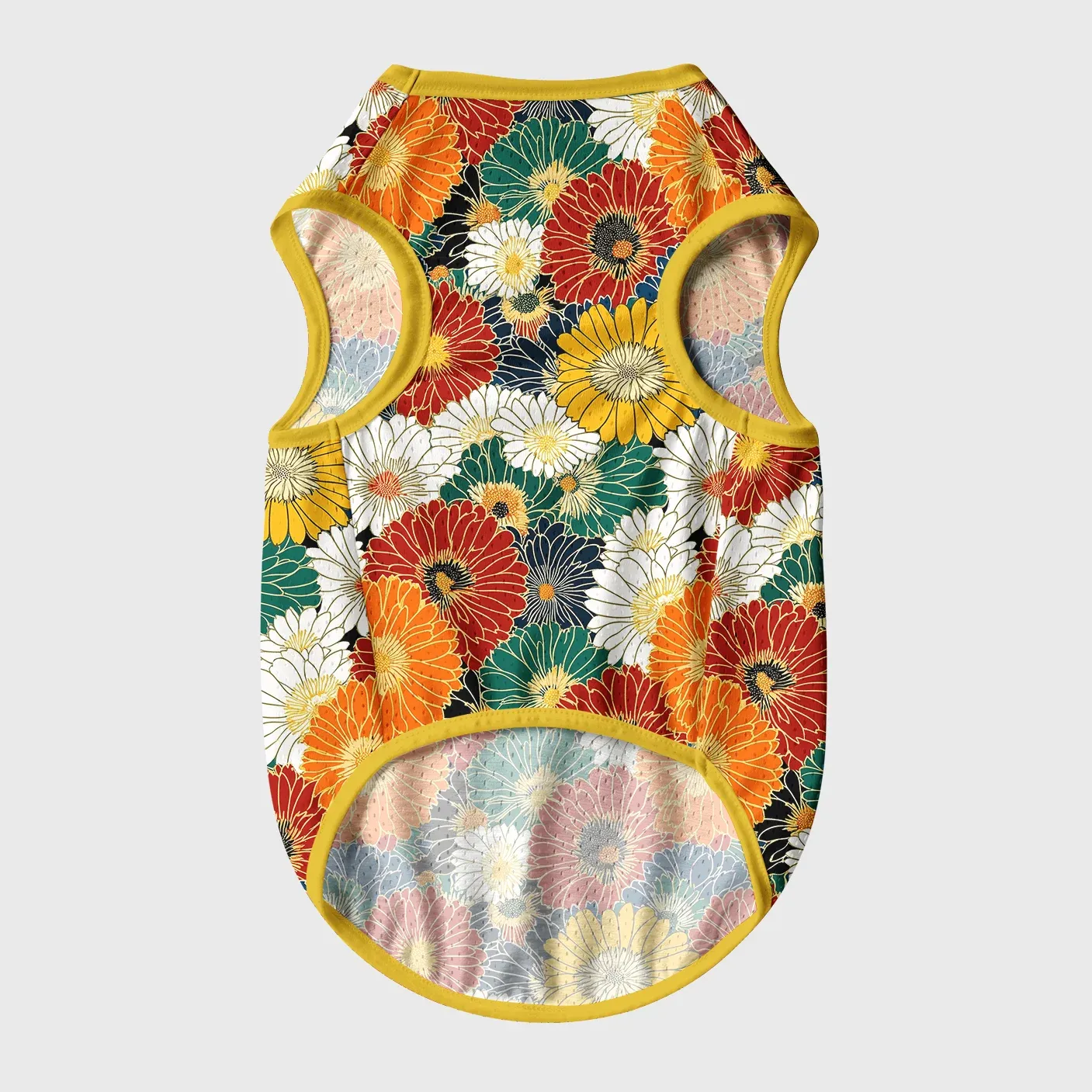 Tokyo-Tiger Colorful Chrysanthemums Pet Jersey