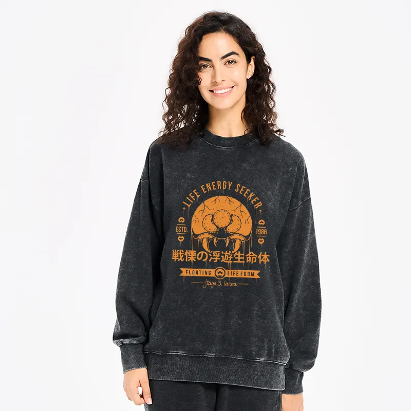 Tokyo-Tiger The Dangerous Larva Washed Sweatshirt