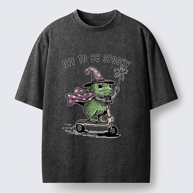 Tokyo‑Tiger Heading To Halloween Washed T‑Shirt