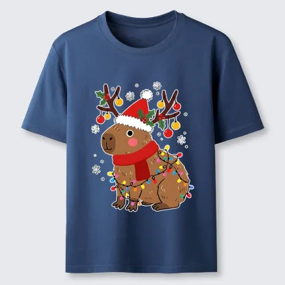 Tokyo-Tiger Cute Christmas Capybara Classic T-Shirt