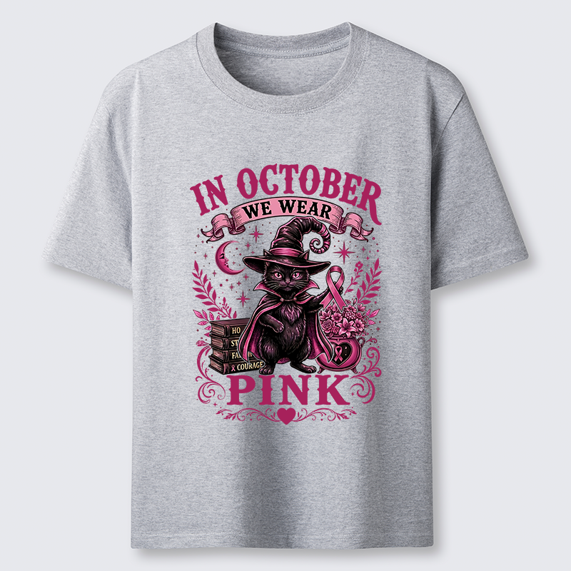 Tokyo-Tiger Witch Cat Breast Cancer Awareness Classic T-Shirt