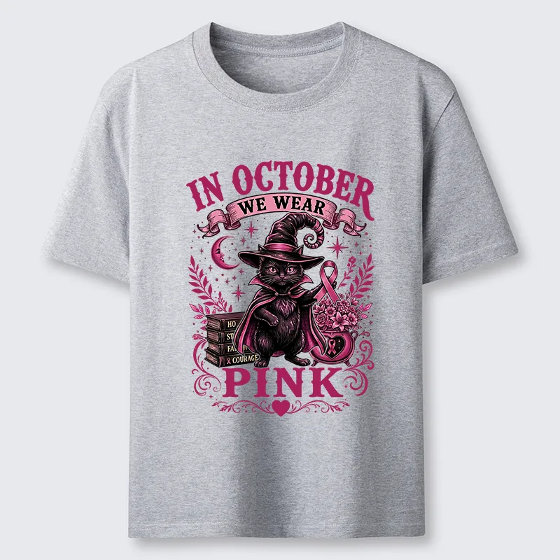 Tokyo-Tiger Witch Cat Breast Cancer Awareness Classic T-Shirt