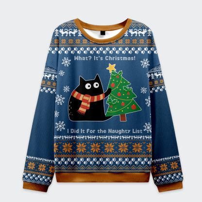 Tokyo-Tiger What? It’s Christmas Cat Ugly Sweater