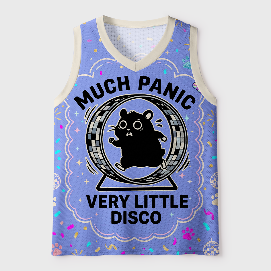Tokyo-Tiger Much Panic Very Little Disco Hamster Mesh Tank Top