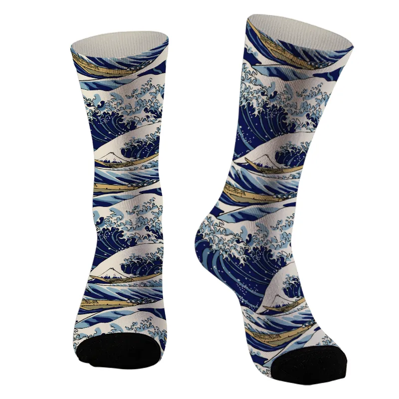 Tokyo-Tiger Japanese Great Wave Socks