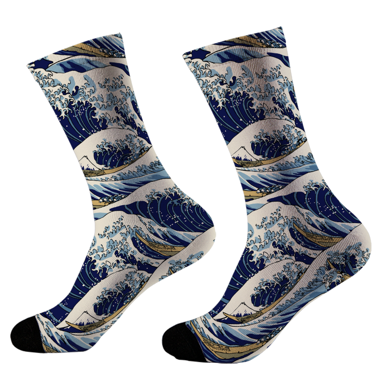 Tokyo-Tiger Japanese Great Wave Socks