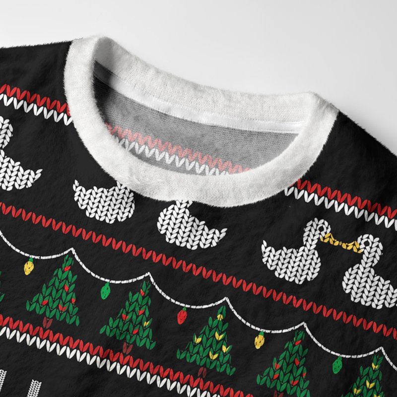 Tokyo-Tiger Goose And Ghost Cat：The Crazy Path To Success Fuzzy Christmas Ugly Sweatshirt