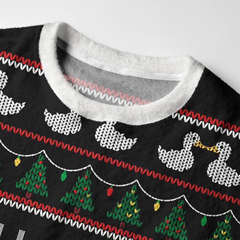Tokyo-Tiger Goose And Ghost Cat：The Crazy Path To Success Fuzzy Christmas Ugly Sweatshirt