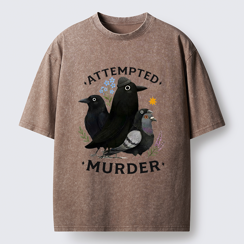Tokyo-Tiger Funny Crow Squad Meme Washed T-Shirt