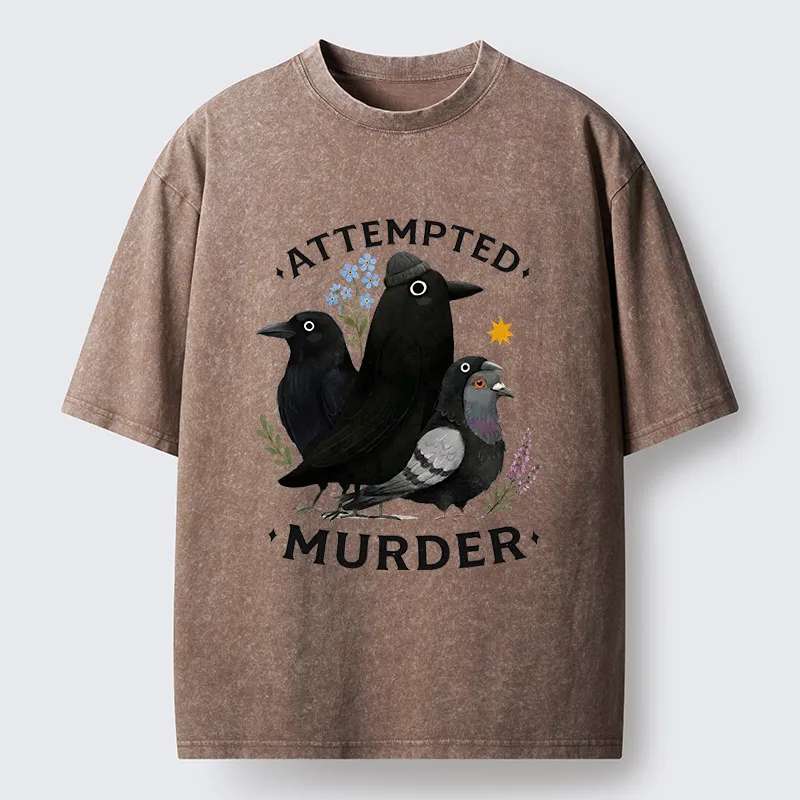 Tokyo-Tiger Funny Crow Squad Meme Washed T-Shirt