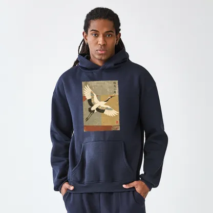 Tokyo-Tiger Crane Spirit Adult Fleece Hoodie