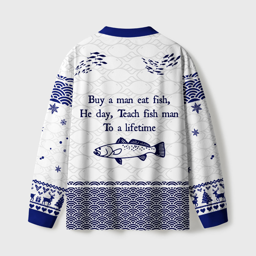 Tokyo-Tiger The "Fish Man" Meme Eco-Friendly Long Sleeve T-Shirt