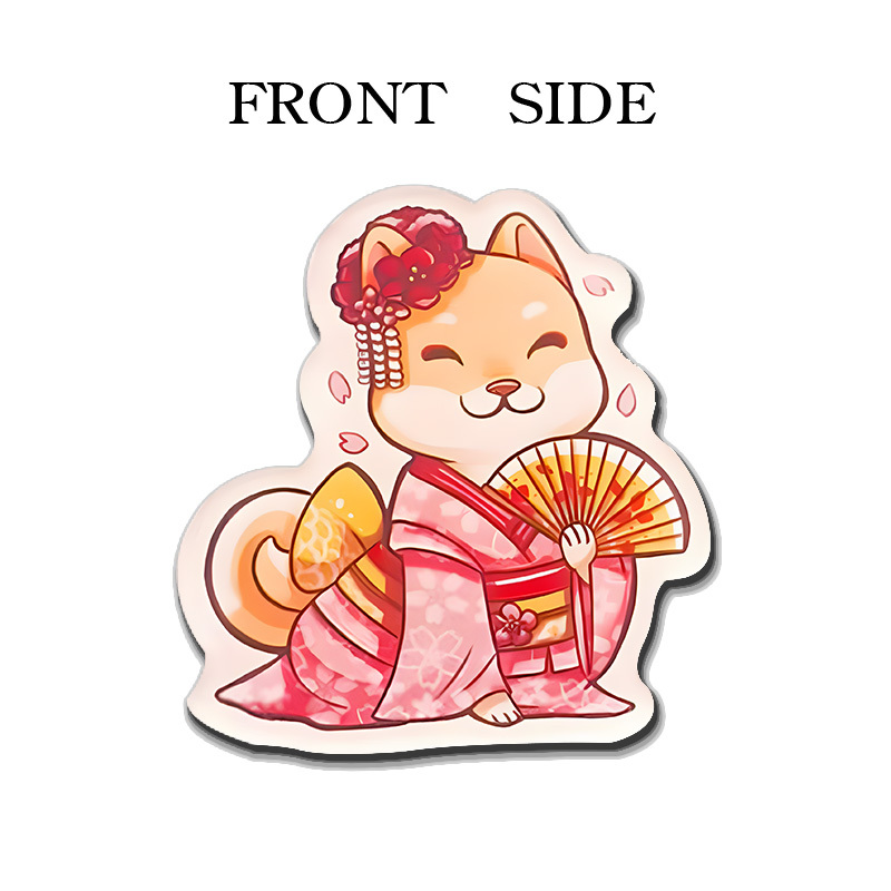 Tokyo-Tiger Akita Inu Geisha Fridge Magnet
