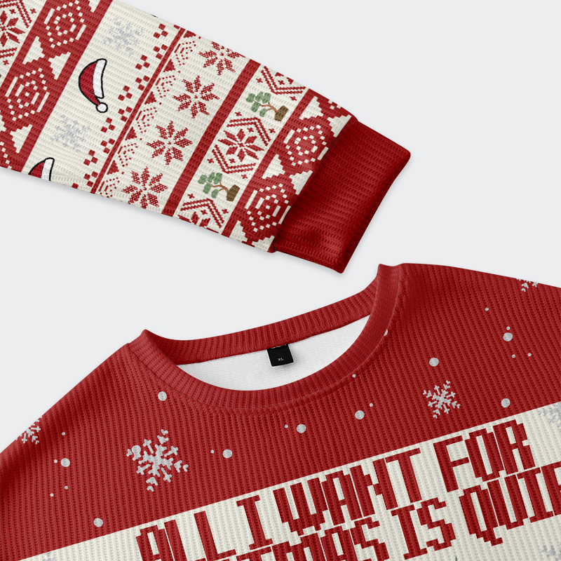 Tokyo-Tiger Christmas Tiger Peaceful Christmas Ugly Sweatshirt