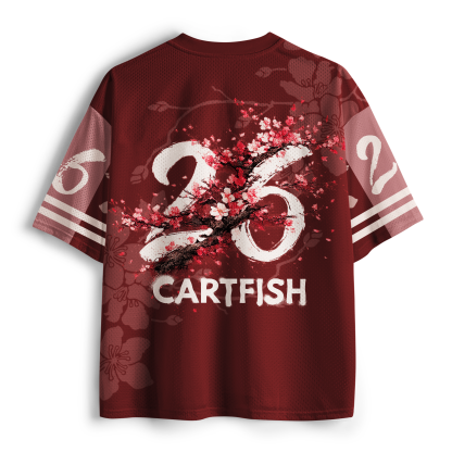 Tokyo-Tiger Winter Bloom: Zen Resilience Mesh Jersey